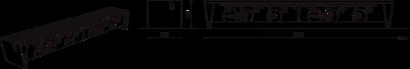 Sitzbank EBLOCQ ohne Rückenlehne