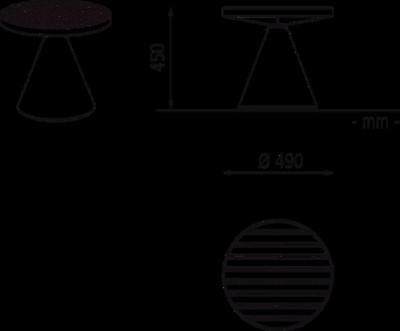 Sitz CONICS ohne Rückenlehne