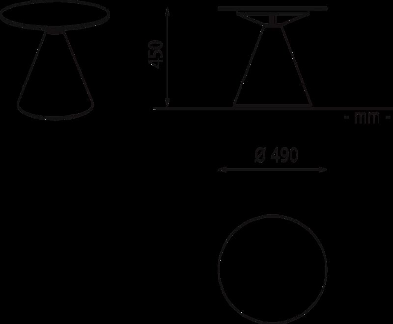 Sitz CONICS ohne Rückenlehne