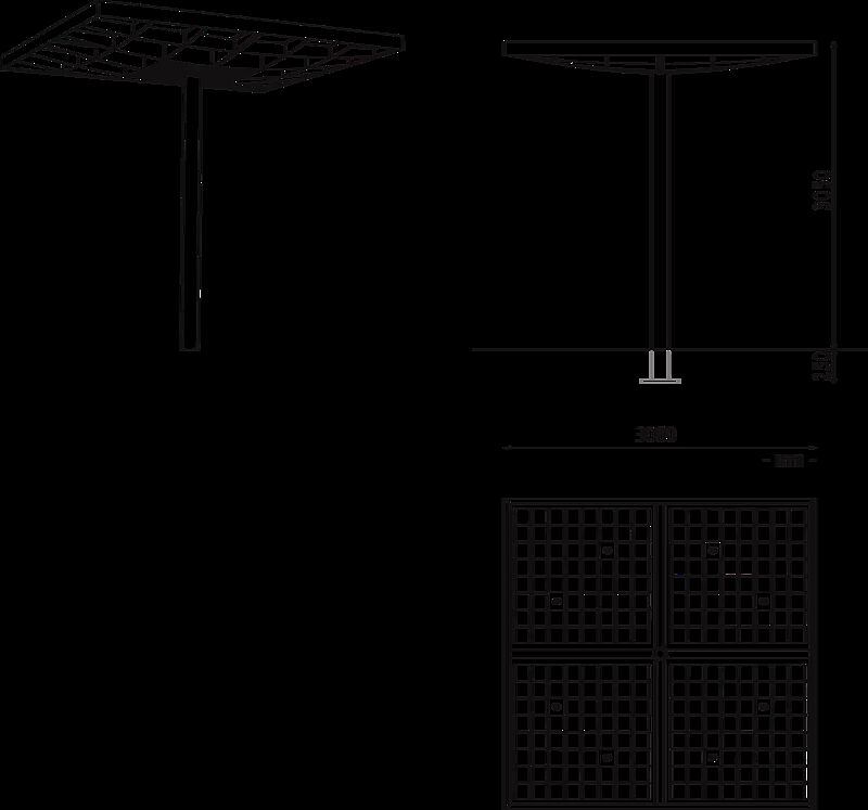 Meeting-Point PIN PV Dacheindeckung Photovoltaikpaneele, mit LED