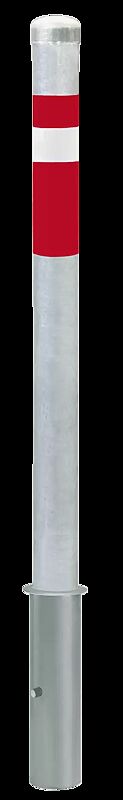 Sperrpfosten RUBI herausnehmbar aus Bodenhülse, ohne Schließung
