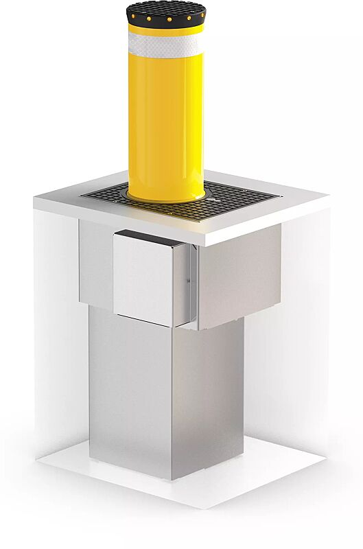 Poller MATHA - automatisch versenkbar, in RAL 1028 melonengelb