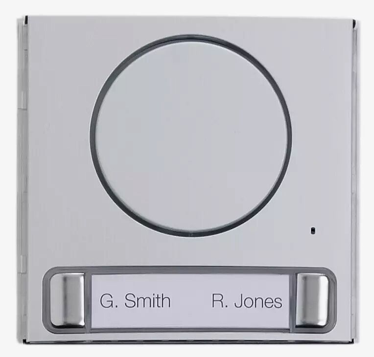 Modulare Außenstation LAURIS, Audiomodul mit Statusanzeige, mit 2 Klingeltastern, inklusive Abdeckung