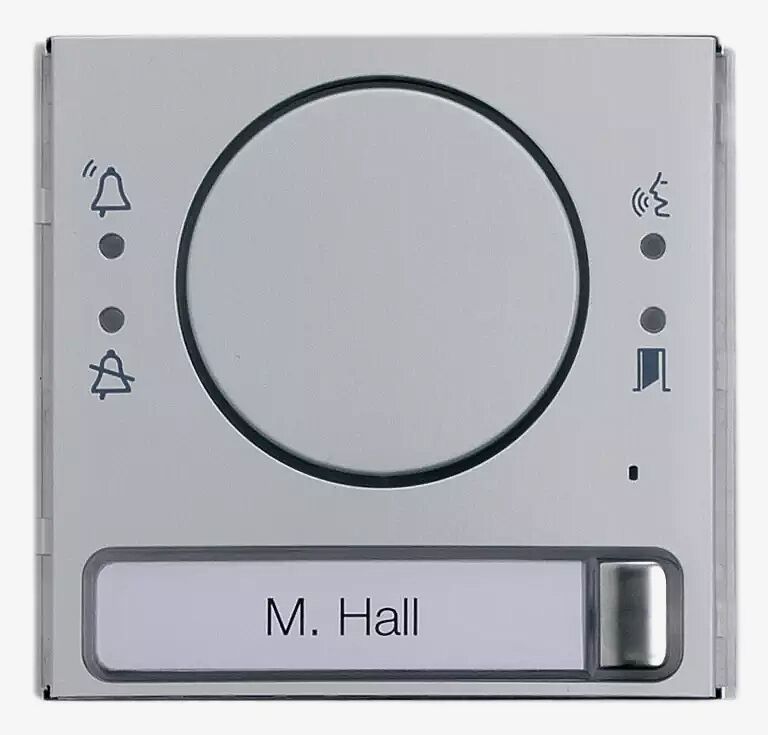 Modulare Außenstation LAURIS, Audiomodul mit Statusanzeige, mit 1 Klingeltaster, inklusive Abdeckung