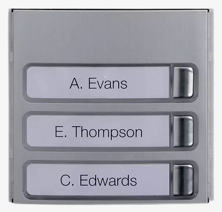 Modulare Außenstation LAURIS, mit 3 Klingeltastern, inklusive Abdeckung