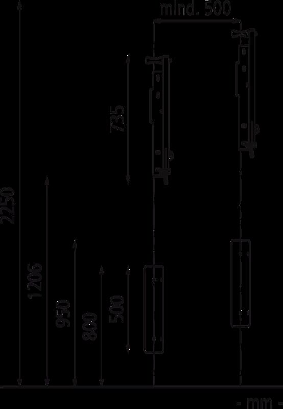 Hängeparker AKRANES für E-Bikes, einseitig 45° links, feuerverzinkt