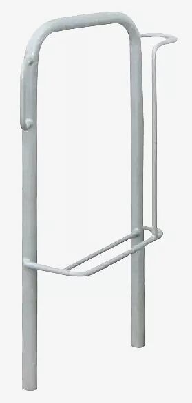 Fahrradparker MISSOURI einseitig 90°, hoch, zum Aufdübeln bei -250 mm, feuerverzinkt