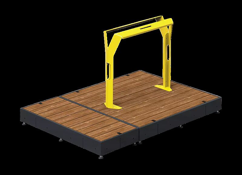 Parklet NURMES mit Anlehnbügel, Modul 1