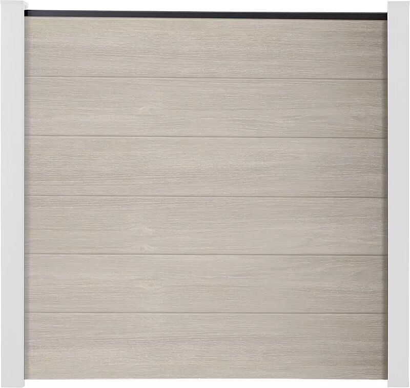 Sichtschutzwand WEXFORD, Ausführung BASIC, Wandelemente foliert in sheffield oak