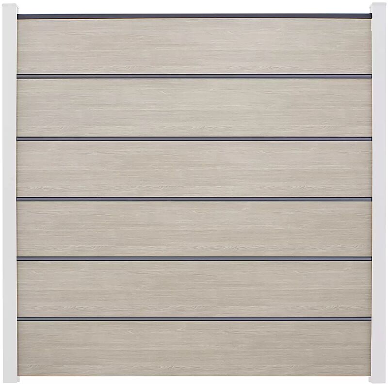 Sichtschutzwand WEXFORD, Ausführung PREMIUM, Wandelemente foliert in sheffield oak