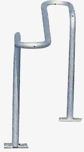 Anlehnbügel ALBANY, doppelseitig, feuerverzinkt, zum Aufdübeln