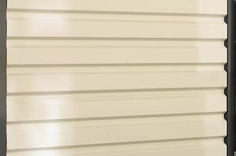 Wandelement mit Trapezblech, waagerecht