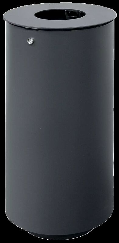 Abfallbehälter NORANDA, ohne Ascher, in RAL 7016 anthrazitgrau