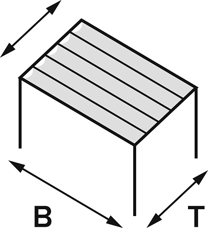 Pergola PESARO 4000 x 3000 mm, Tuch: lichtdurchlässiges Netztuch