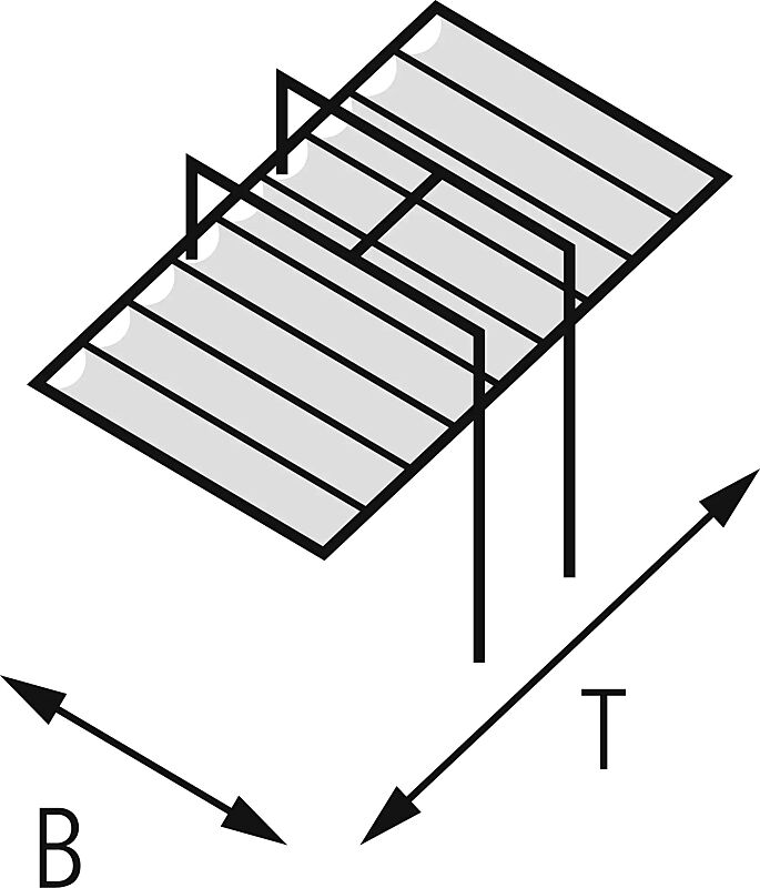 Markisen-Freigestell TERAMO 5000 x 5000 mm, Tuch: lichtdurchlässiges Netztuch