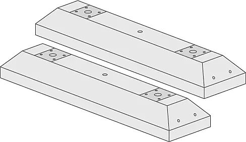 Stahlbetonfüße, Set = 2 Stück