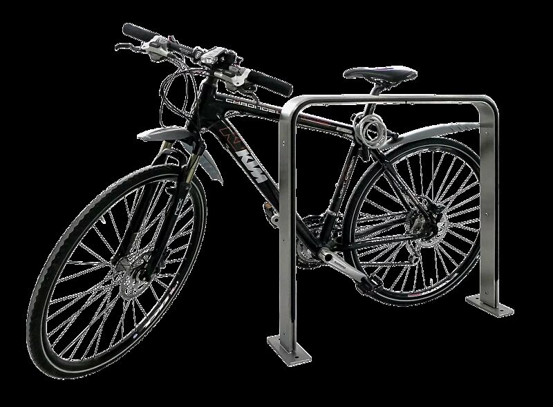 Anlehnbügel TAMPA PROTECT zum Aufdübeln, Edelstahl