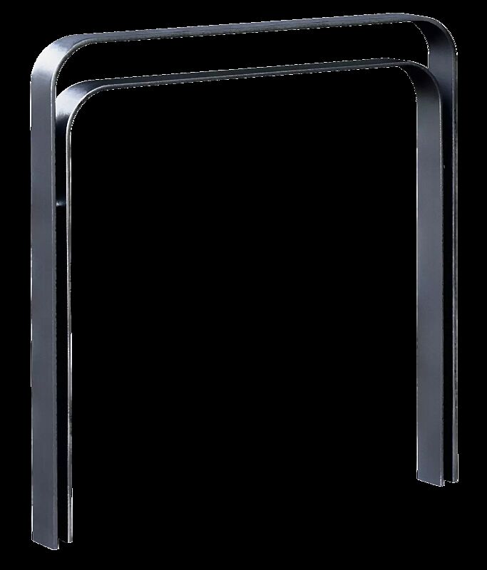 Anlehnbügel TAMPA mit Innenbügel hoch, zum Einbetonieren, Breite 850 mm, in RAL 7016 anthrazitgrau