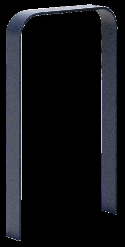 Anlehnbügel TAMPA ohne Innenbügel, zum Einbetonieren, Breite 350 mm, in RAL 7016 anthrazitgrau