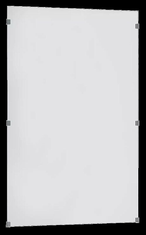 Rückwand aus ESG Klarglas mit Glasklemmhaltern