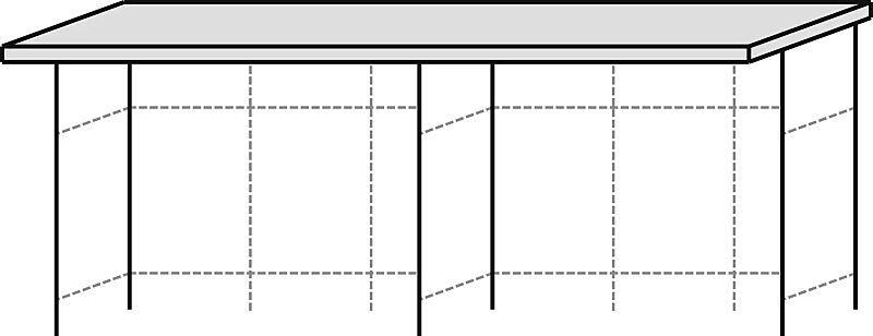 Überdachung LUNA für Doppelstock-Fahrradparksysteme