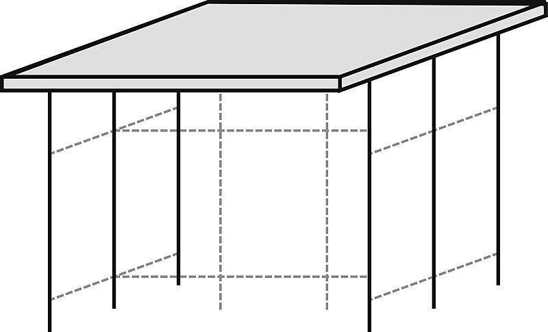 Überdachung LUNA für Doppelstock-Fahrradparksysteme