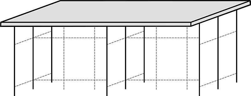 Überdachung LUNA für Doppelstock-Fahrradparksysteme