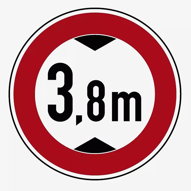 Aufkleber 'max. Durchfahrtshöhe 2,4 M' – 12 Stück, ⌀ 25 Mm, Wasserfest & UV-beständig (StVO Z‑265)