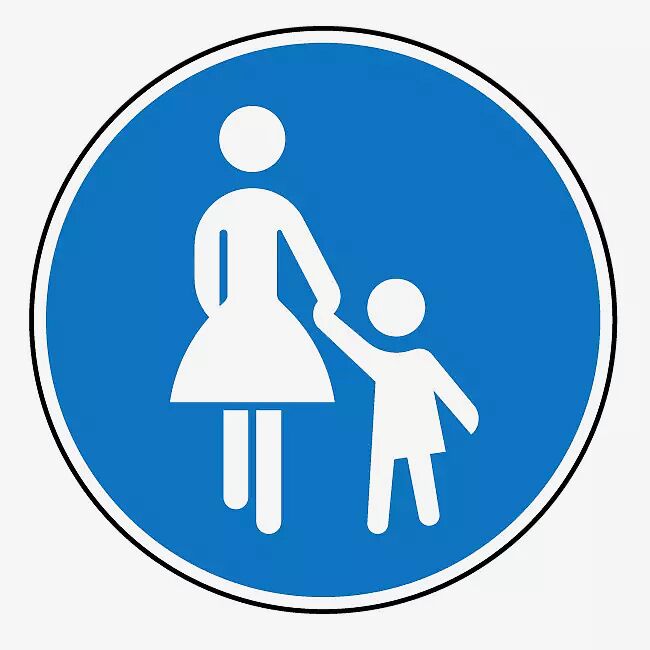 Verkehrszeichen: Gehweg