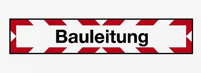 Verkehrszeichen: Bauleitung