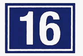 1-zeilige Hausnummer Schriftgruppe 1.