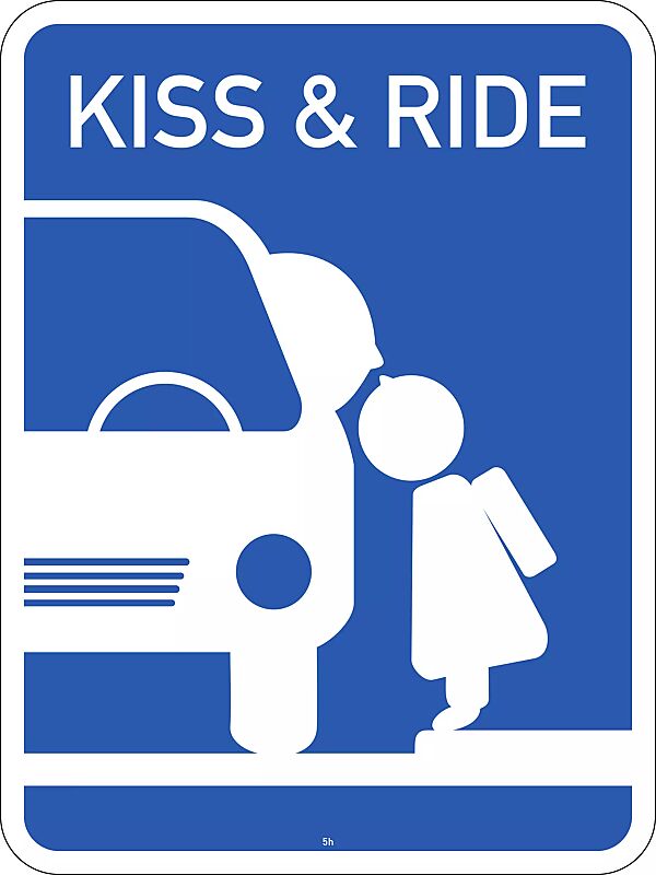 Hinweisschild KISS & RIDE