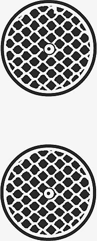 Reflektoren für Leitpfosten rund Ø 60 mm, Farbe: weiß