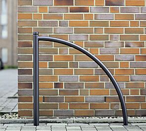 Anlehnbügel mit Poller BOULEVARD 60 in RAL 7016 anthrazitgrau