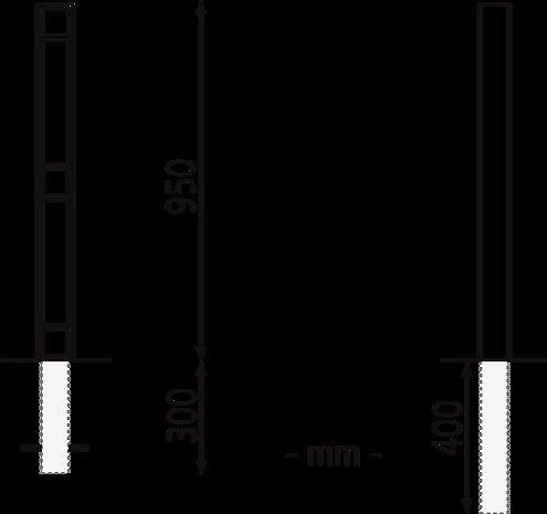 Poller TAMORES z. E. 300 mm