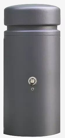 Poller BOULEVARD 220, herausnehmbar aus Bodenhülse, Höhe 500 mm, in DB 703 eisenglimmer