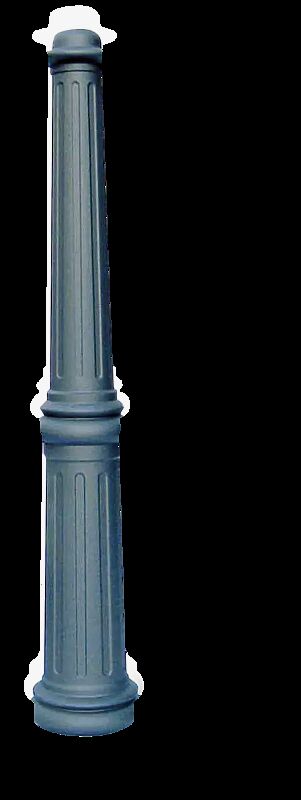 Poller ANTIKE I, mit Reliefstruktur, in RAL 7016 anthrazitgrau