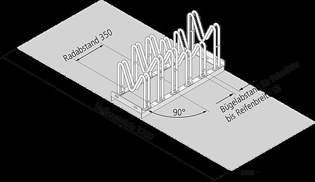 Stellraumtiefe 3200 mm
