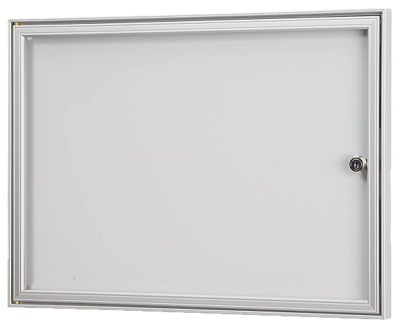 Schaukasten LEFKA, Acrylglas-Tür eingefasst im Alu-Rahmen, für 2 x DIN A4