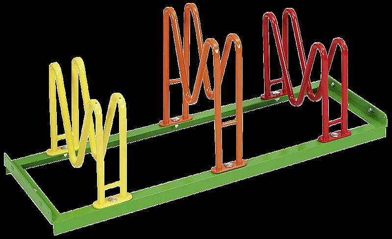 Kinderfahrradständer MARYLAND, 3 Stellplätze, pulverbeschichtet