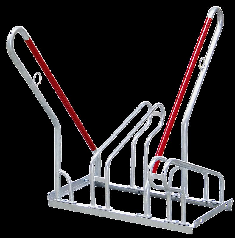 Fahrradständer NEW York doppelseitig, 2 Stellplätze, 2 Anlehnbügel