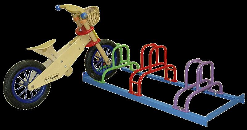 Kinderfahrradständer SANTA-FE pulverbeschichtet, 3 Stellplätze