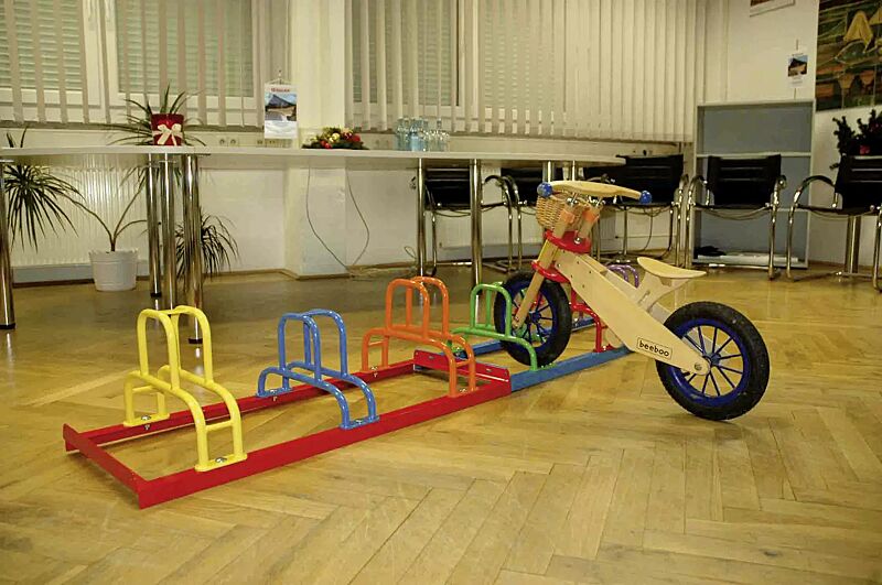Kinderfahrradständer SANTA-FE pulverbeschichtet, 6 Stellplätze