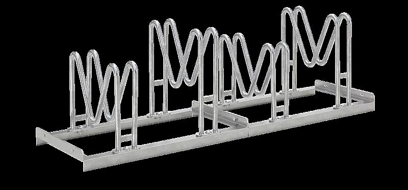 Fahrradständer HOUSTON einseitig, 4 Stellplätze