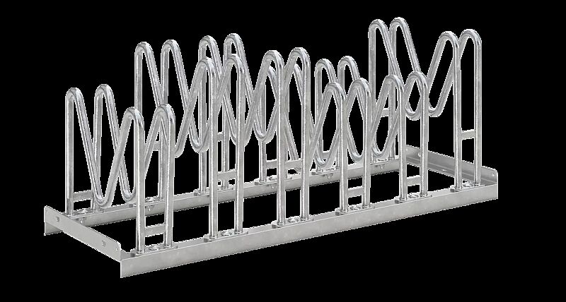 Fahrradständer HOUSTON doppelseitig, 6 Stellplätze
