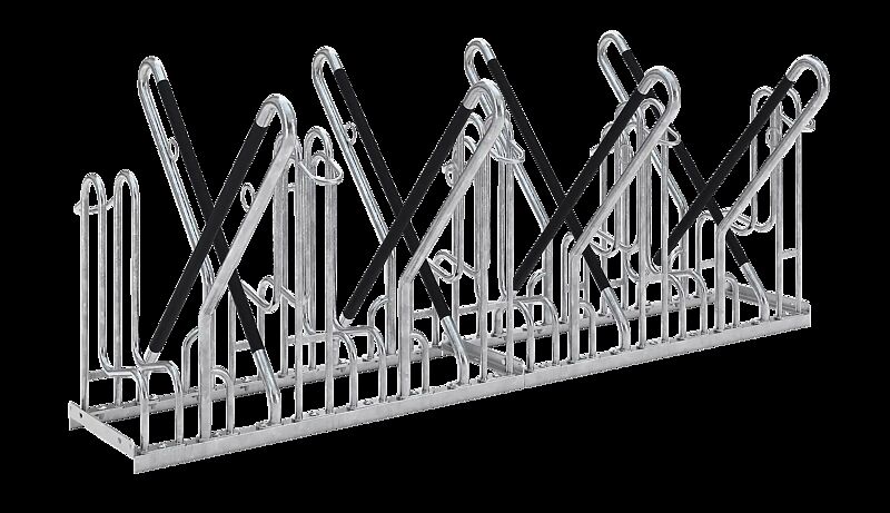 Fahrradständer IRVING, doppelseitig, 8 Stellplätze