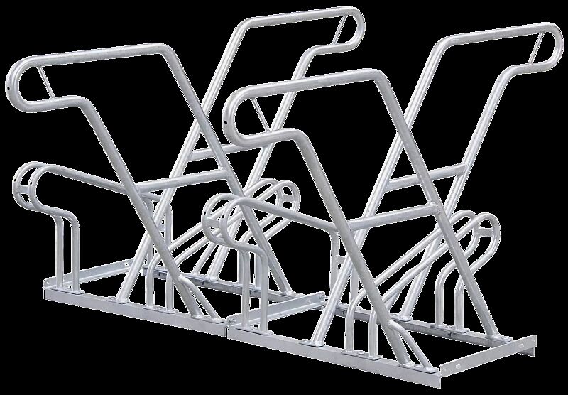 Fahrradständer OHIO, doppelseitig, 4 Stellplätze, 4 Anlehnbügel