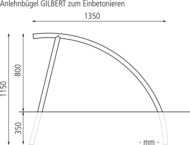 Anlehnbügel GILBERT z. E.