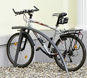 Anlehnbügel GILBERT zum Einbetonieren, in RAL 7016 anthrazitgrau