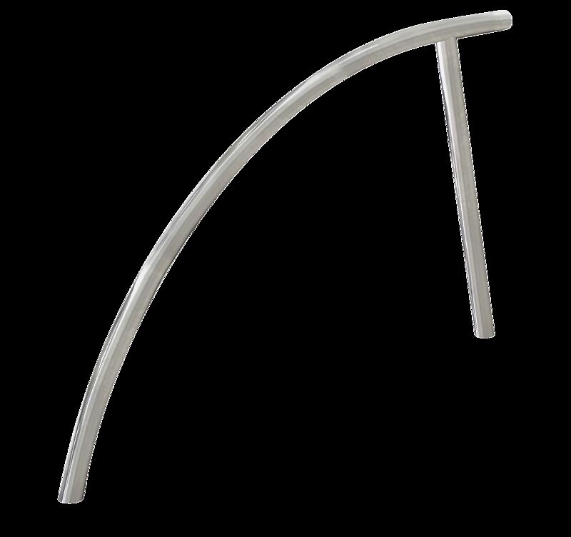 Anlehnbügel GILBERT zum Einbetonieren, Edelstahl